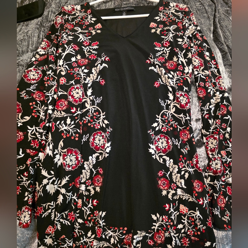 White House Black Market Elegant Black Dress